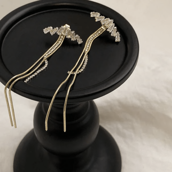 Shooting Star Hoops Earrings - Image 4